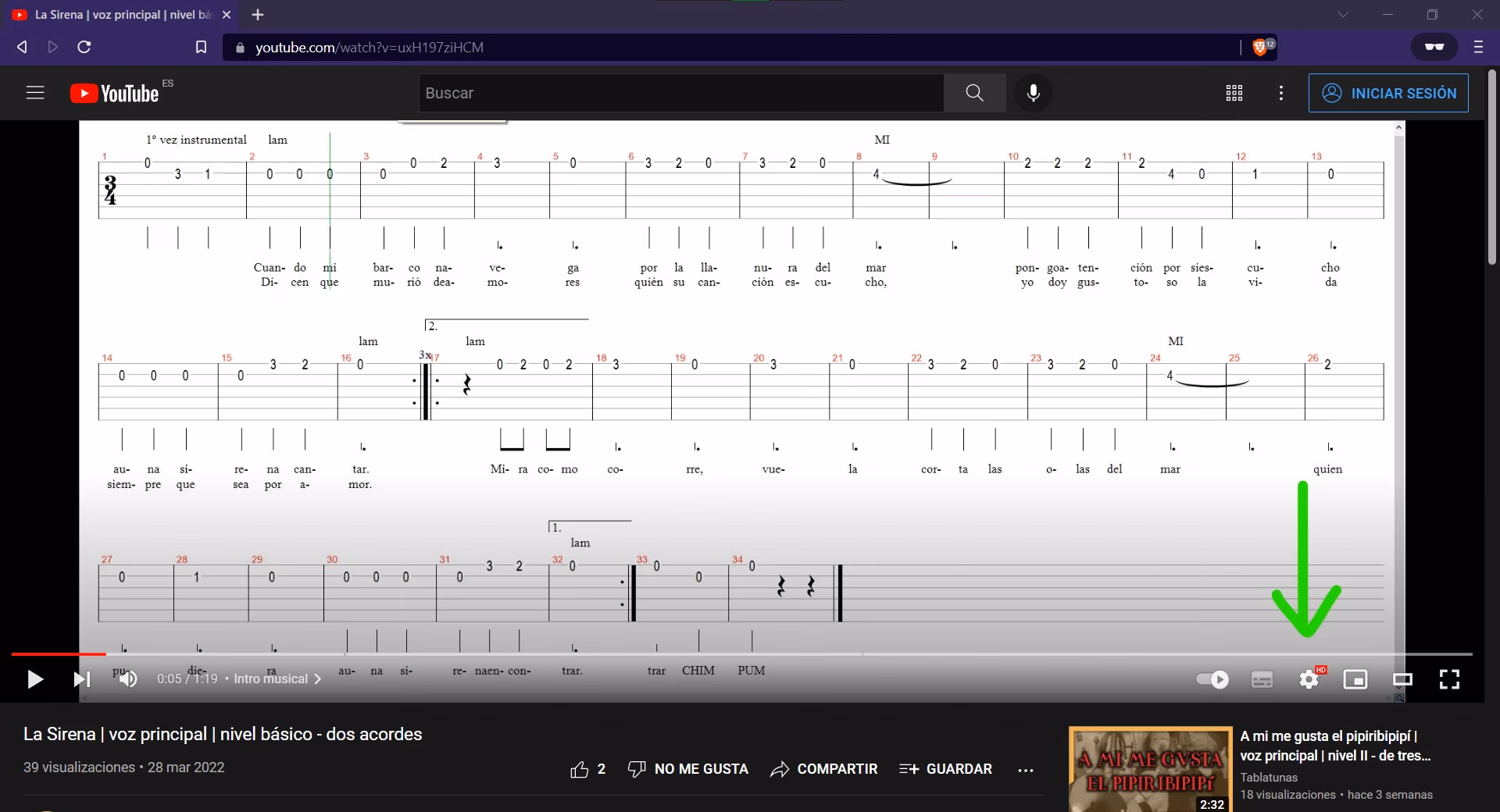 Icono de configuración